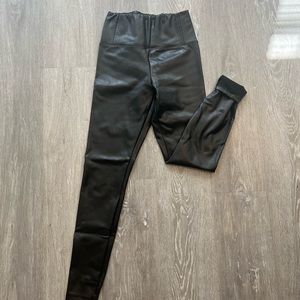 Faux leather leggings